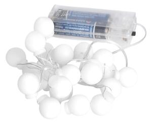 SOLIGHT LED vianočná reťaz farebné gule, 20x LED, 2m, 2x AA