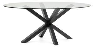Jedálenský stôl so sklenenou doskou 100x200 cm Argo – Kave Home