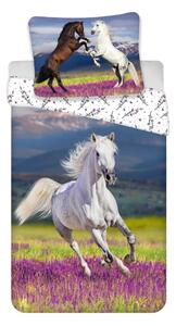 Bavlnené detské obliečky na jednolôžko 140x200 cm Horse "Meadow" – Jerry Fabrics