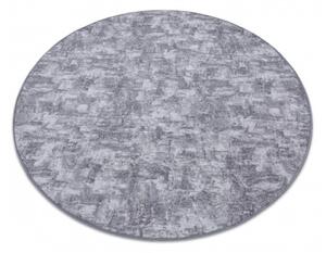Koberec kruh SOLID sivý 90 BETON