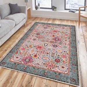 Luxusný bavlnený koberec, 160 x 230 cm, červený mix
