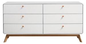 Biela nízka komoda 150x74 cm Caitlin – Støraa