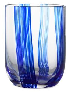 Normann Copenhagen Pohár Stripe Glass, blue stripes