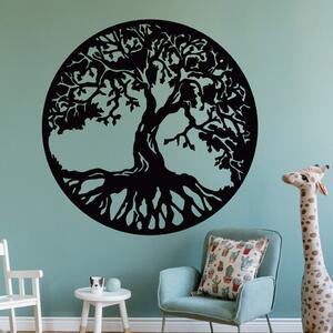 Drevený strom života na stenu - Pohoda - 45x45