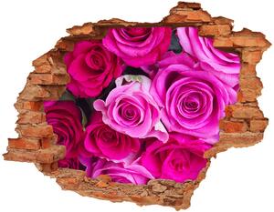 Foto fotografie diera na stenu Kyticu ružových ruží
