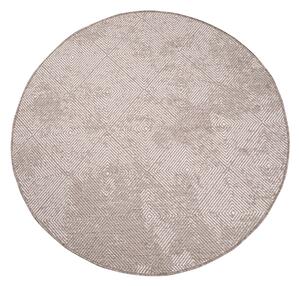 Dekorstudio Obojstranný okrúhly koberec na terasu DuoRug 5845 - béžový Priemer koberca: 120cm