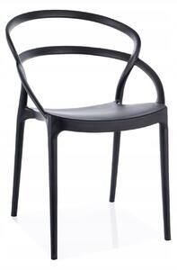 Záhradná stolička Glis - čierna