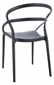 Záhradná stolička Glis - čierna