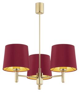 Argon 6266 - Luster na tyči PONTE PLUS 3xE27/15W/230V červená