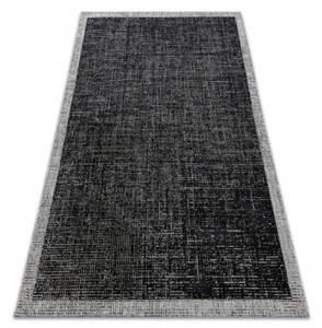 Koberec SIZAL FLOORLUX 20401 černý / stříbrný