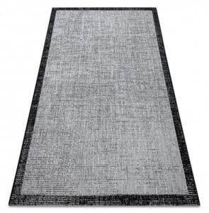 Koberec SIZAL FLOORLUX 20401 Ramka strieborný / čierny