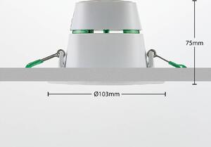 Arcchio LED vstavané svietidlo Katerin, biele, otočné, sada 3 ks