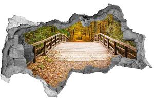 Nálepka fototapeta 3D Most v jesennom lese nd-b-55256739