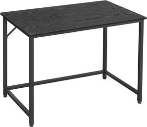 VASAGLE Písací stôl čierny 100 x 50 x 76 cm