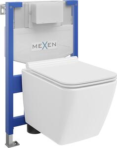 Mexen Fenix XS-F, podomietkový modul a závesné WC Vega so sedátkom s pomalým dopadom, biela, 68030654000