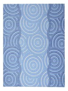 Penová kúpeľňová predložka CIRKA modrá 65 x 80 cm
