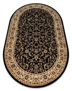 Koberec ROYAL ADR ovál vzor 1745 čierny