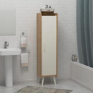 Kúpelňová skrinka Lipoma 2 (biela + dub) . Vlastná spoľahlivá doprava až k Vám domov. 1094266