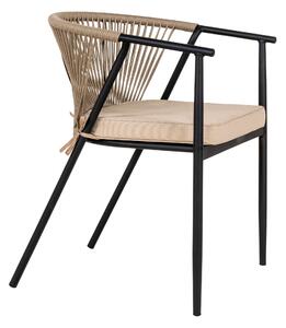 Jedálenská stolička NOPULA krémová/čierna