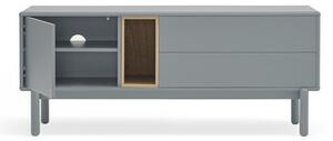 Modrý/sivý TV stolík 140x56 cm Corvo – Teulat