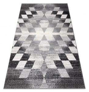 Koberec KAKE 25812677 Geometric - Romby 3D sivý/čierny