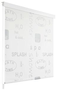 Sprchová roleta, 80x240 cm, vzor slov