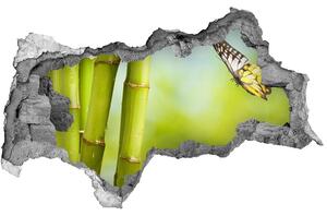 Samolepiaca diera nálepka Bambusu a motýľ nd-b-69817087