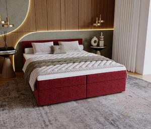Čalúnená posteľ 180x200 SUVI 1 s úložným priestorom - červená