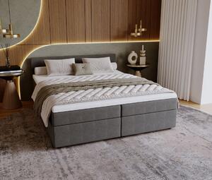 Čalúnená posteľ 140x200 SUVI 1 s úložným priestorom - šedá