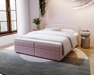 Čalúnená posteľ 180x200 KIRSTEN 2 s úložným priestorom - ružová
