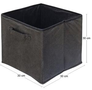 Skladací úložný box Catamo - čierna