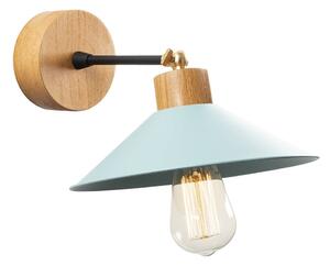 Nástenné svietidlo v tyrkysovej a prírodnej farbe ø 24 cm Manavgat – Opviq lights