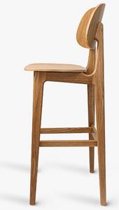 Barová stolička z dubového dreva LOLA
