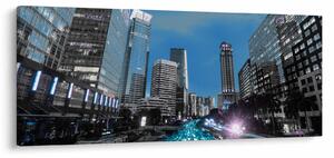Obraz nočného mesta (120x50 cm)