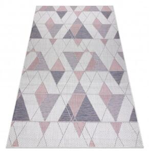 Koberec SIZAL SION Geometric 3006 ecru/rúž