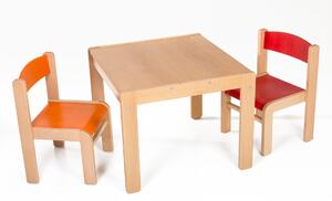 Hajdalánek Detský stolík LUCAS so stoličkami LUCA (oranžová, červená) LUCASLUCAORACER
