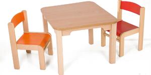 Hajdalánek Detský stolík MATY so stoličkami LUCA (oranžová, červená) MATYLUCAORACER