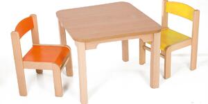 Hajdalánek Detský stolík MATY so stoličkami LUCA (oranžová, žltá) MATYLUCAORAZLU