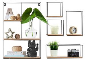 Sada 5 závesných poličiek LOFT Industrial