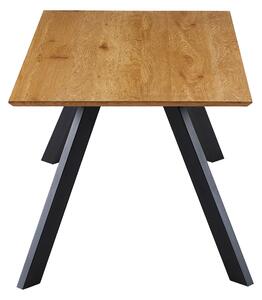 Jedálenský stôl GAMORA dub divoký/čierna, šírka 160 cm