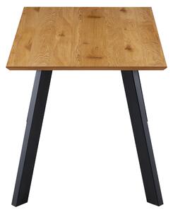 Jedálenský stôl GAMORA dub divoký/čierna, šírka 140 cm
