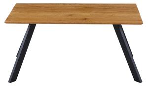 Jedálenský stôl GAMORA dub divoký/čierna, šírka 160 cm