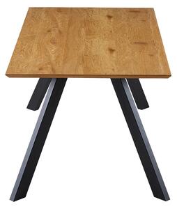 Jedálenský stôl GAMORA dub divoký/čierna, šírka 180 cm