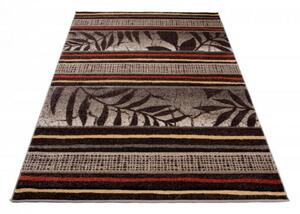 Koberec Sumatra H093dD Carving Leaves Dark Brown