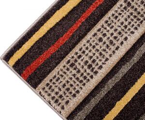 Koberec Sumatra H093dD Carving Leaves Dark Brown