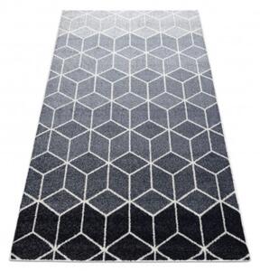 Koberec HEOS 78590 krém / strieborný / antracit CUBE KOCKA
