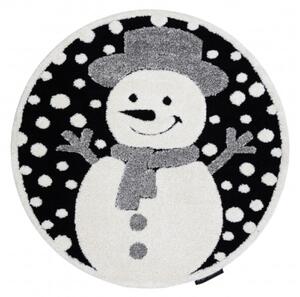 Koberec JOY Snowman čierny / krém