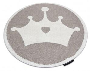 Koberec JOY Crown kruh béžový / krém