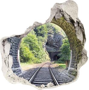 Samolepiaca nálepka na stenu Železničný tunel
