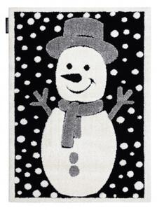 Koberec JOY Snowman čierny / krém